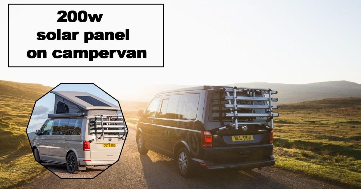 Installing a 200W Solar Panel on a Campervan | VOLTSET 1 200W solar panel on campervan
