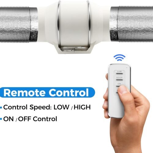 6 Inch Duct Fan with remote controller_remote speed control