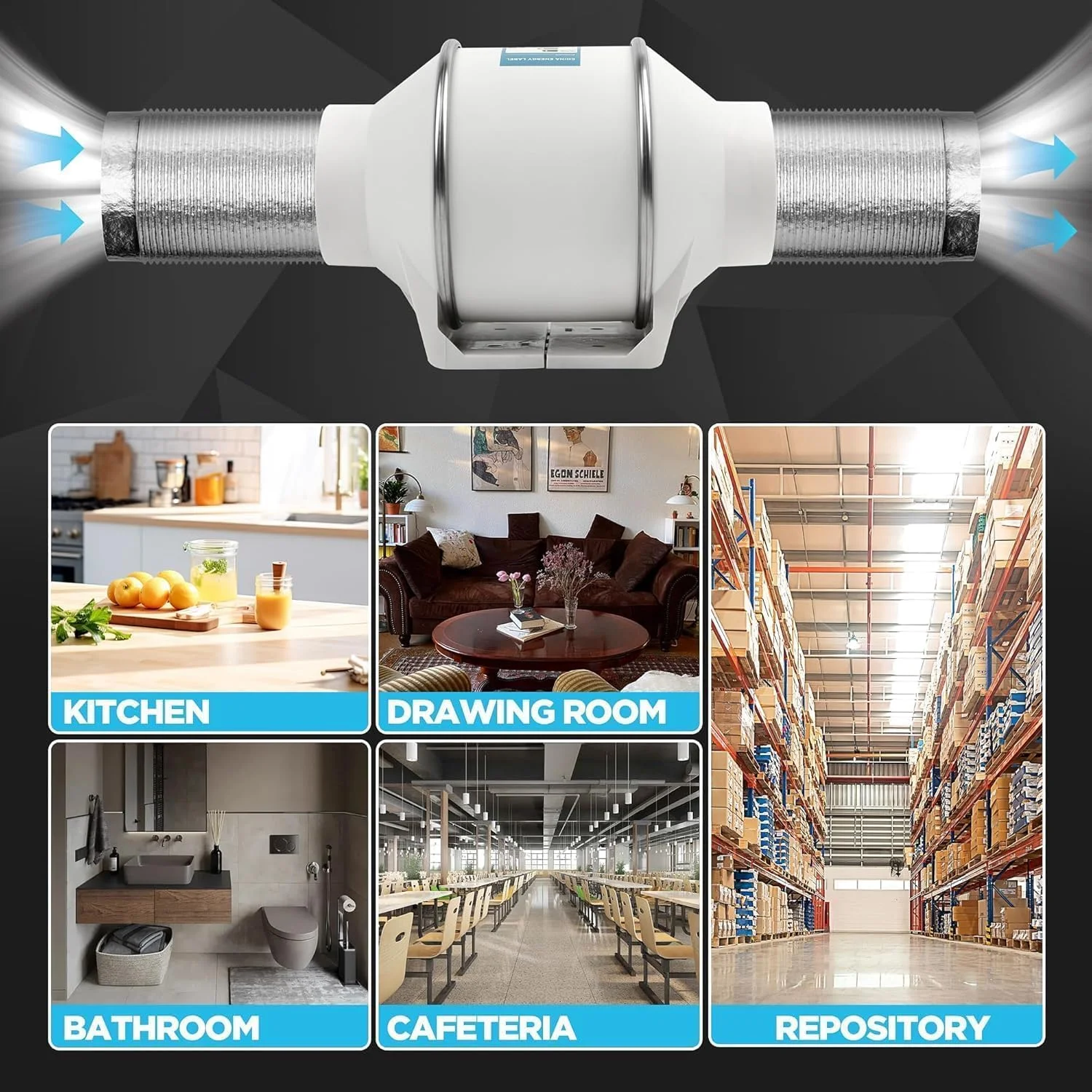 8 Inch Inline Exhaust Fan