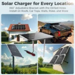 VoltSet 20W 12V Solar Panel Kit with MPPT Controller_for DIY project