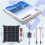 VoltSet 20W 12V Solar Panel Kit with MPPT Controller_size