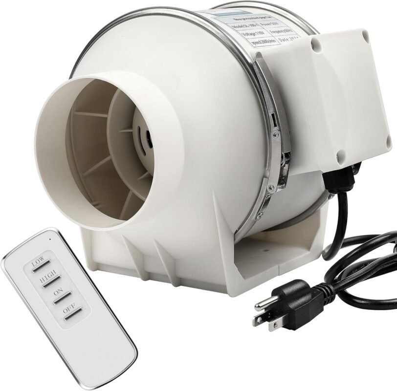 Voltset 4 inch dust fan with controller