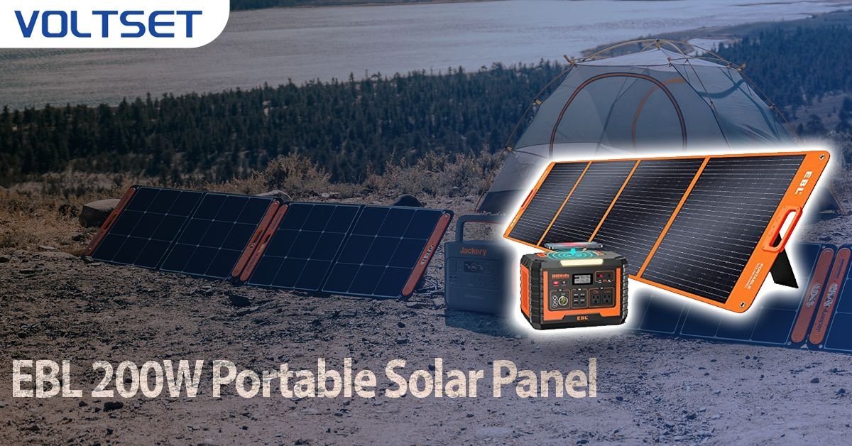 EBL 200W Portable Solar Panel Featured Image