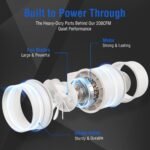 Voltset Inline Duct Fan: 4 Inch Exhaust Fan with On/Off Switch, Quiet Vent Fan for 3D Printer, High Efficiency Ventilation Fan for Laser Cutter, Attic, Hydroponics, Bathroom. - Image 6