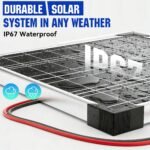 Voltset 12V Solar Battery Charger with LCD Voltage Tester - 20W Solar Trickle Charger with Smart MPPT Controller - Waterproof Battery Maintainer for Boat Marine Trailer RV Lawn Mower - Image 3