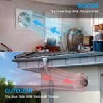 Voltset 10-Inch Industrial Exhaust Fan, 988 CFM Vent Fan for Garage with Power Cord Plug-in & Switch, Powerful Shop Ventilation, Fume Extractor Fan for Greenhouse Shed Smoking house, Silver - Image 3